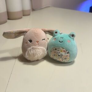 2, 3’ Squishmallows, Bunny and a Frog